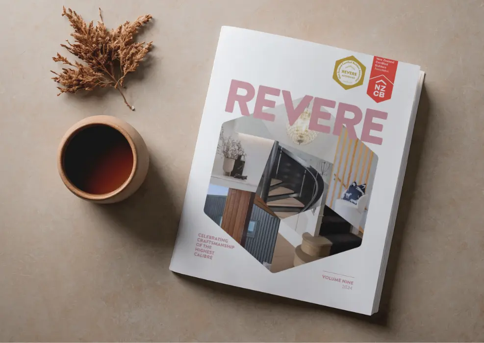 revere volume 9 sitting on a coffee table with coffee and maple leaf