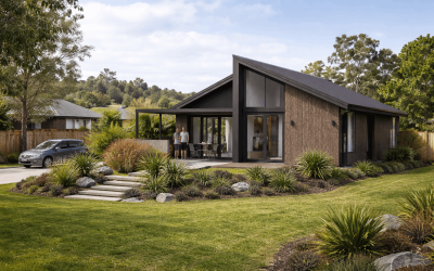 finished nzcb studio home in new zealand suburb