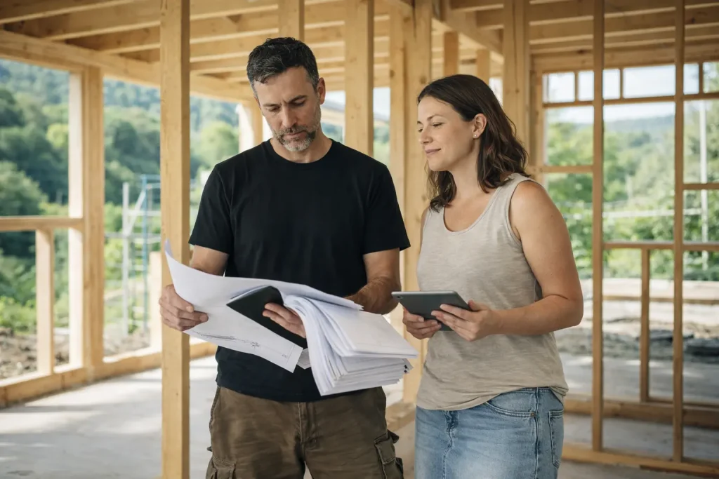 nzcb builder and homeowner building side